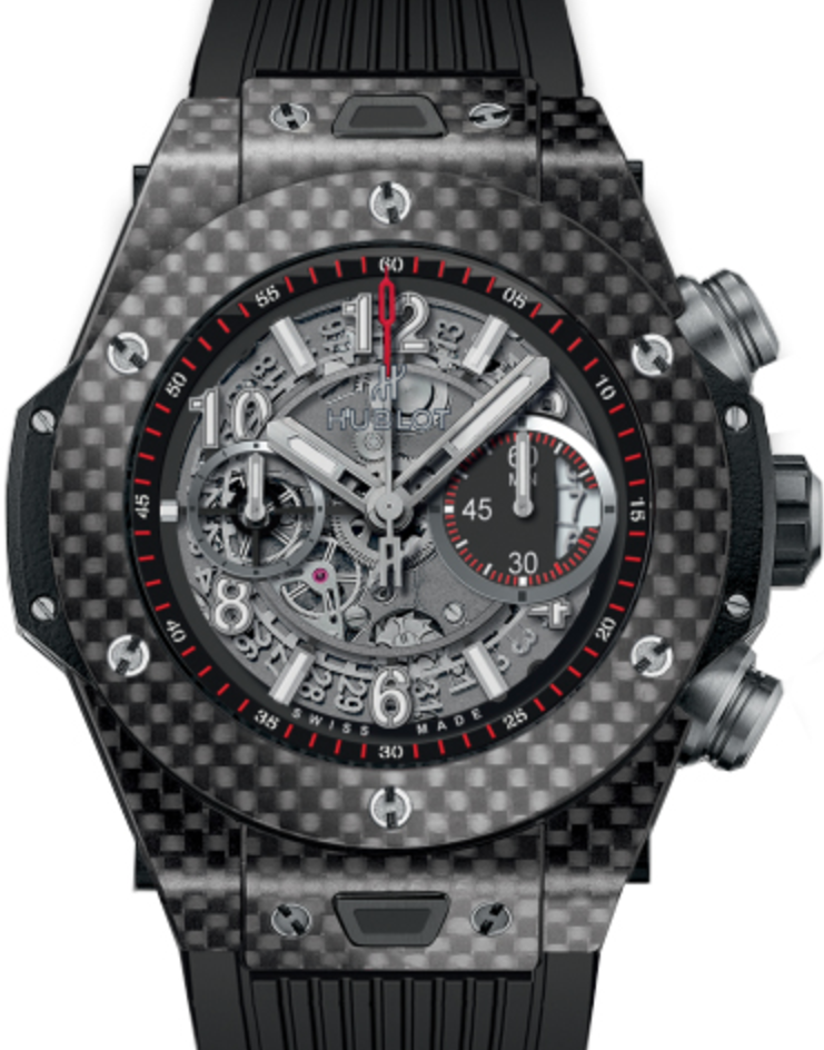 Hublot Big Bang Unico 411.QX.1170.RX Skeleton Arabic Carbon Fiber Case & Rubber 45mm BRAND NEW