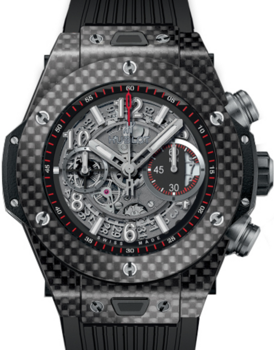 Hublot Big Bang Unico 411.QX.1170.RX Skeleton Arabic Carbon Fiber Case & Rubber 45mm BRAND NEW