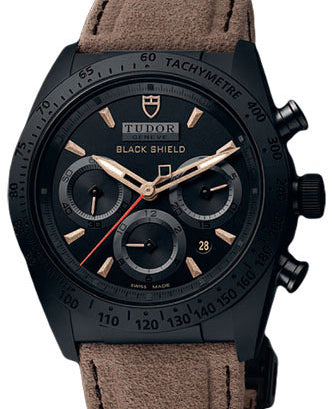Tudor Fastrider Blackshield 42000CN Black Index Black Ceramic & Alacantra Leather Chronograph 42mm BRAND NEW