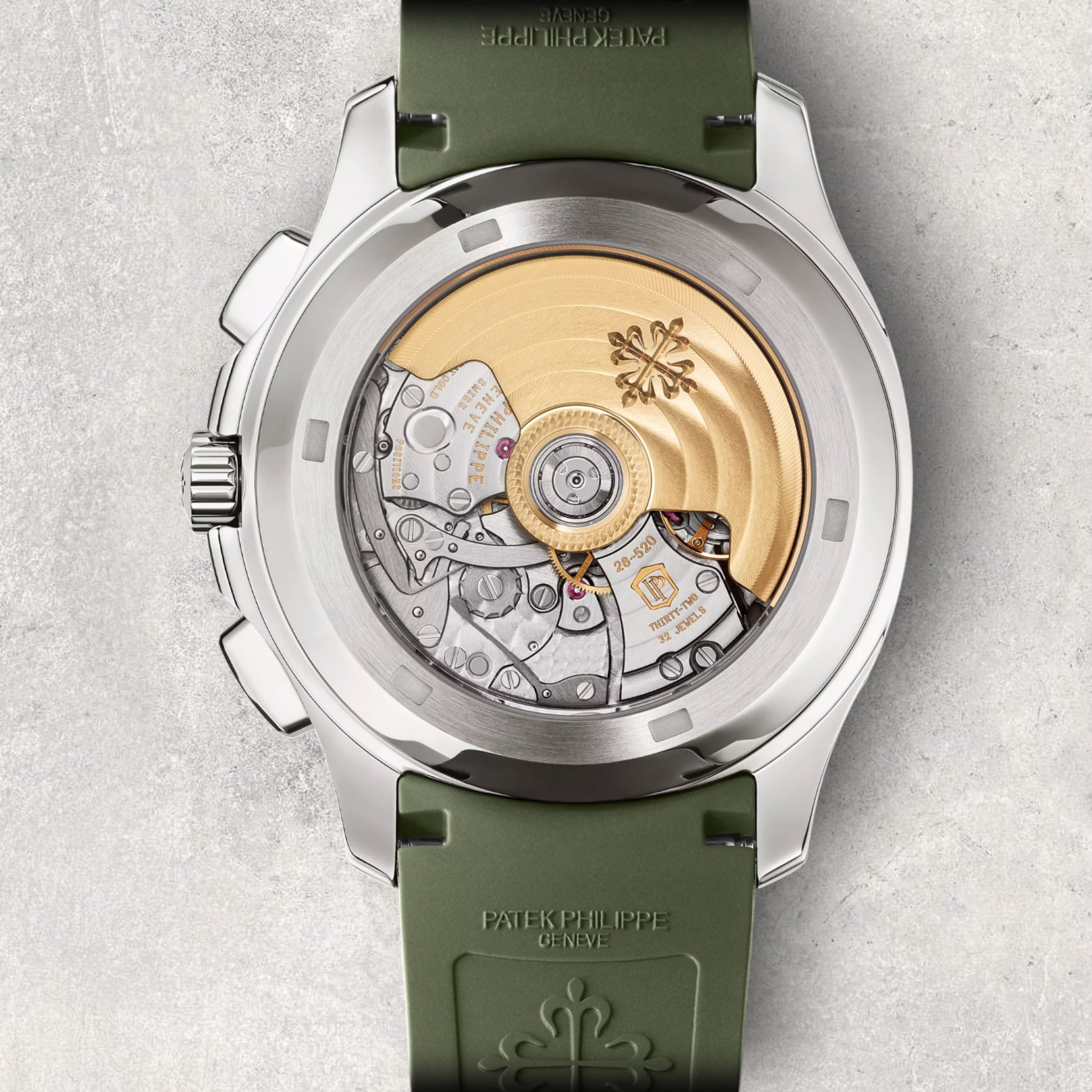 Patek Philippe Aquanaut 5968G-010 Chronograph Green Dial White Gold