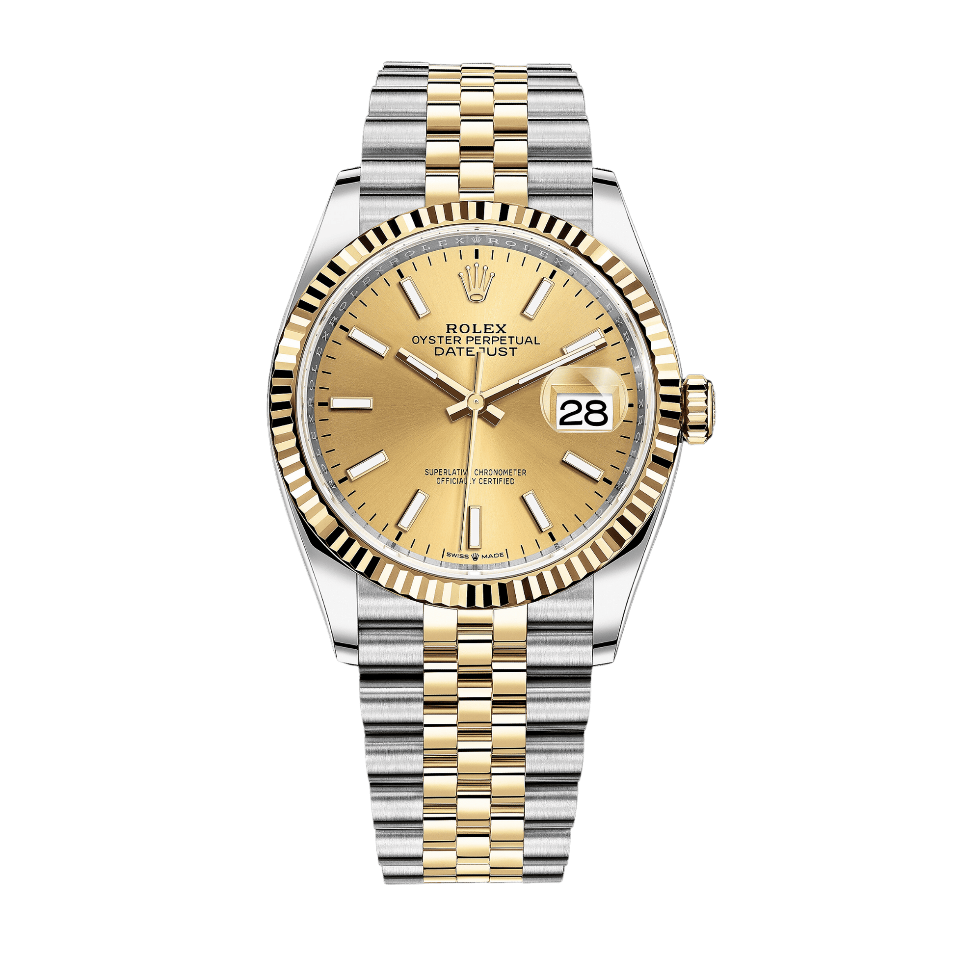 Rolex Datejust 36 36 mm 116233GLDSFJ Steel/Yellow Gold Champagne