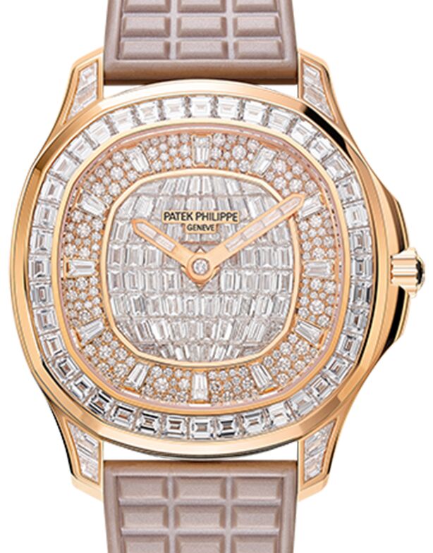 Patek Philippe Aquanaut 38 mm 5062/450R-001 Rose Gold Diamond Pave