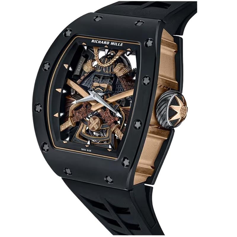 Richard Mille Manual Winding Tourbillon "Samurai" Carbon TPT/Yellow Gold RM 47 - BRAND NEW