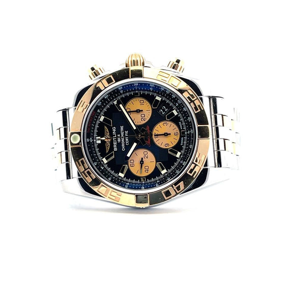 Breitling CB011012|B968|375C Chronomat 44mm Stainless Steel Gold BRAND NEW