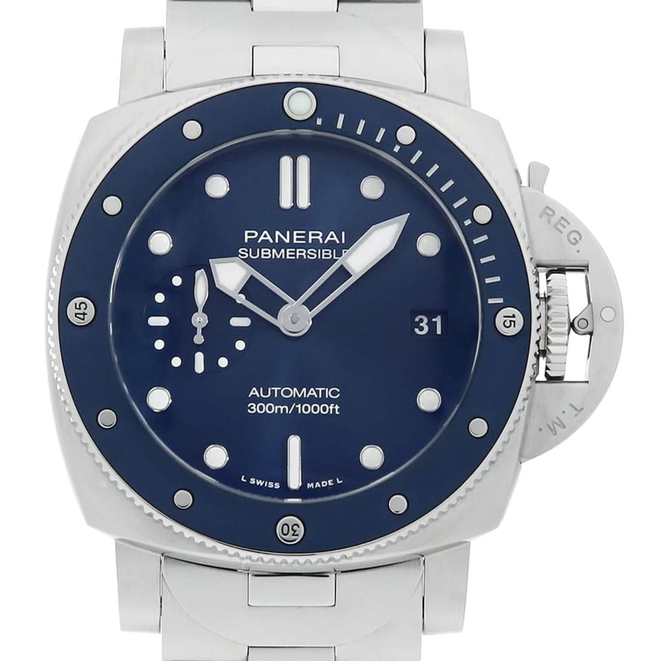 Panerai Submersible Blu Notte Steel 42mm Blue Dial PAM02068