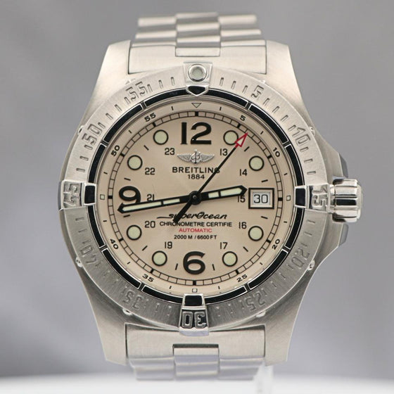 Breitling Steelfish A17390 44mm White Stainless Steel Pro II