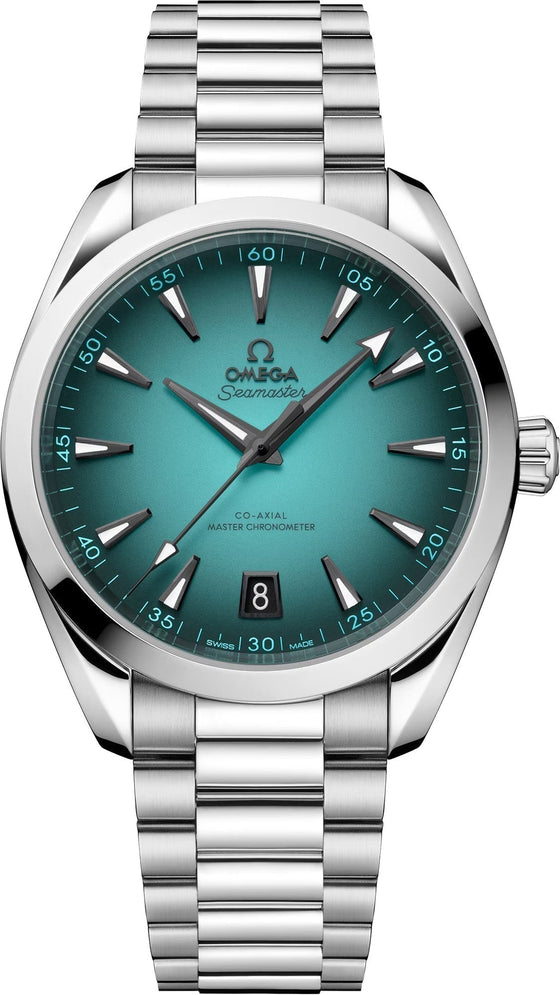Omega Seamaster Aqua Terra 150M Co-Axial Master Chronometer Steel 41mm Turquoise Dial 220.10.41.21.03.006 - BRAND NEW
