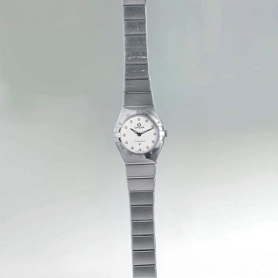 OMEGA 123.15.27.60.55.003 CONSTELLATION QUARTZ 27mm STEEL BRAND NEW