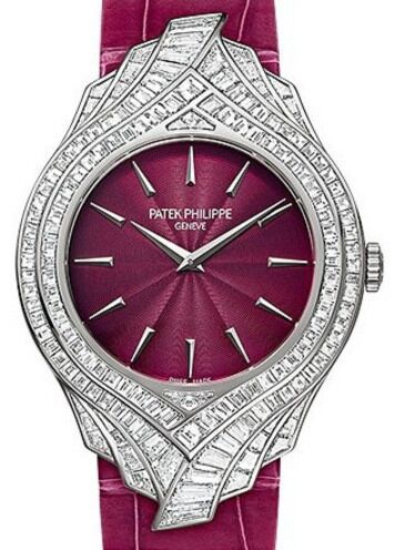 Patek Philippe Calatrava 34 mm 4895G-001 bnib White Gold/Diamonds Cherry