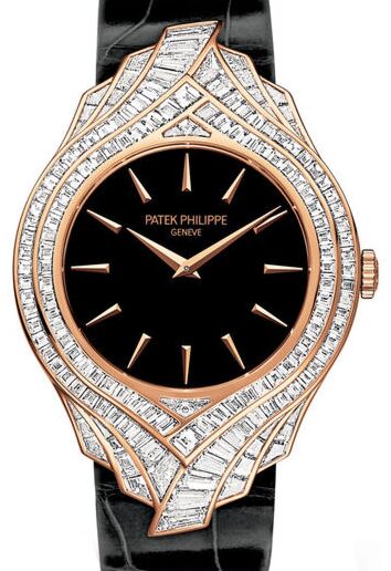Patek Philippe Calatrava 34 mm 4895R-001 bnib Rose Gold/Diamonds Black