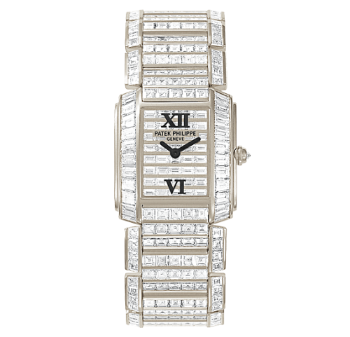 Patek Philippe Twenty~4 4908/101G-001 Haute Joaillerie Baguette Diamond Dial White Gold/Diamonds