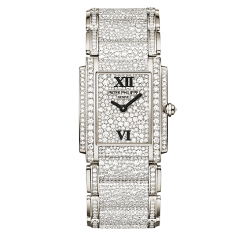 Patek Philippe Submariner 40 mm 4910/52G-001 White Gold/Diamonds Diamond Pave
