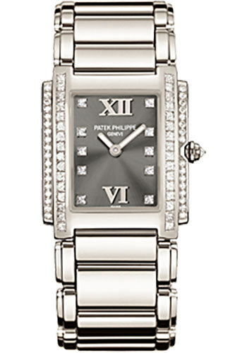 Patek Philippe Twenty~4 40 mm 4910/20G-010 Steel/Diamonds Grey