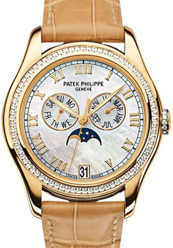 Patek Philippe Complications 37 mm 4936J-001 bnib Yellow Gold/Diamonds White Mother of Pearl