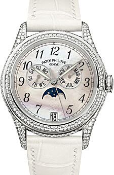 Patek Philippe Complications 37 mm 4937G-001 bnib White Gold/Diamonds White Mother of Pearl