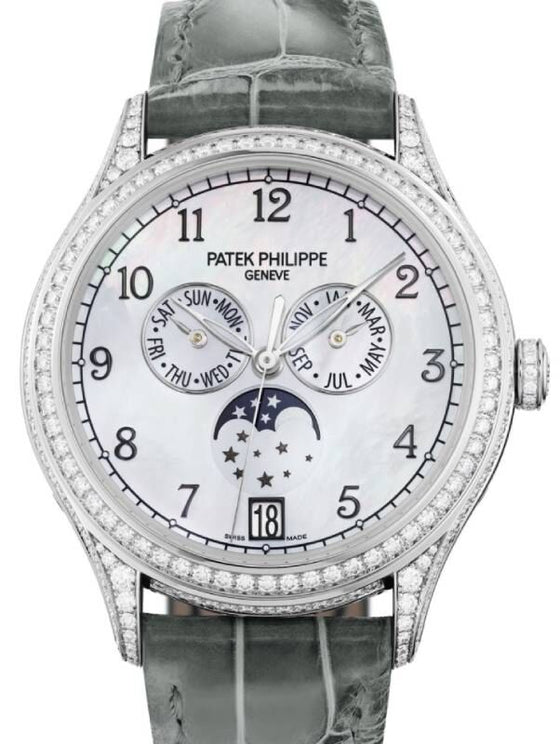 Patek Philippe Complications 38 mm 4948G-010 White Gold White Mother of Pearl