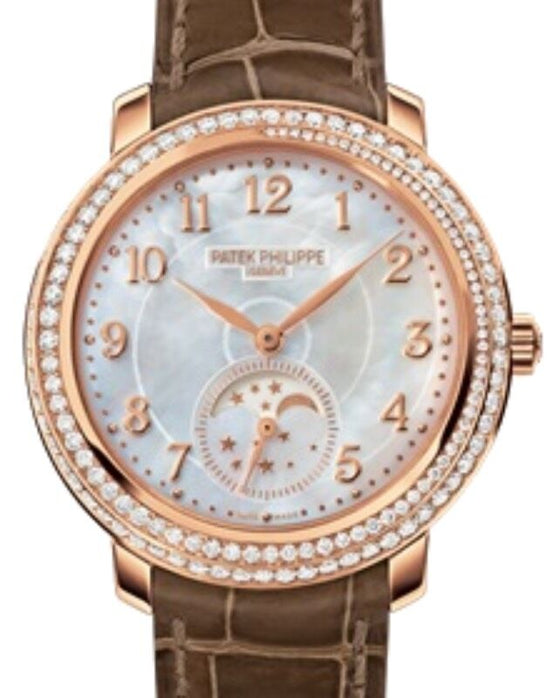 Patek Philippe Complications 33.3mm 4968R-001 Rose Gold White Mother of Pearl