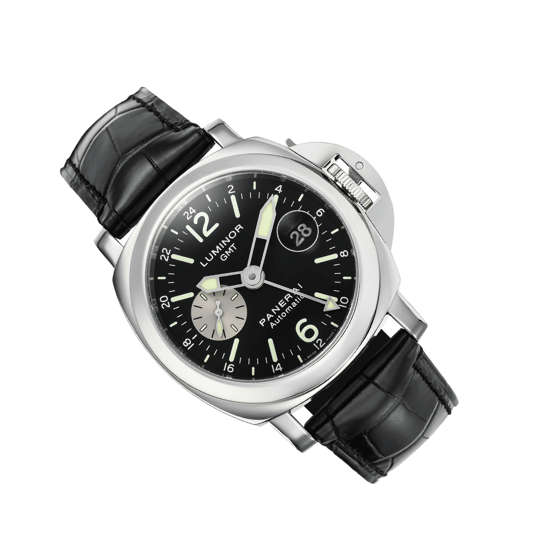 PANERAI PAM 88 LUMINOR GMT 44 mm POLISHED STAINLESS STEEL - BRAND NEW