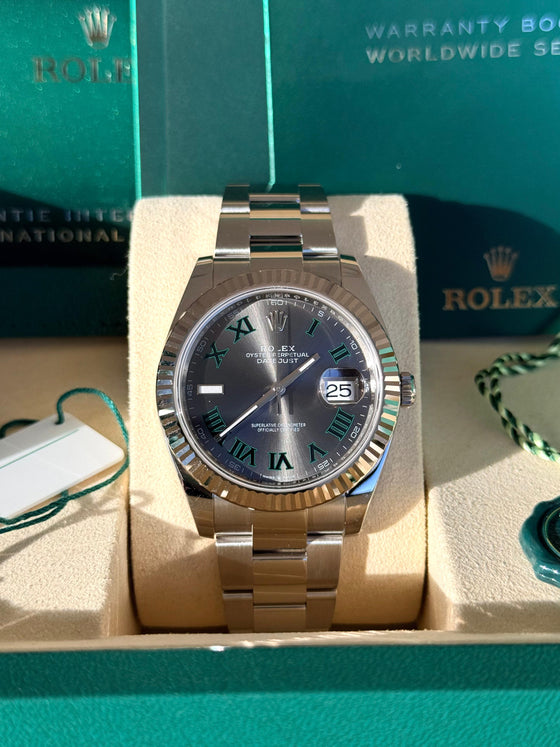 Rolex Datejust 41 Wimbledon Ref. 126334 Stainless Steel - 2025 Unworn