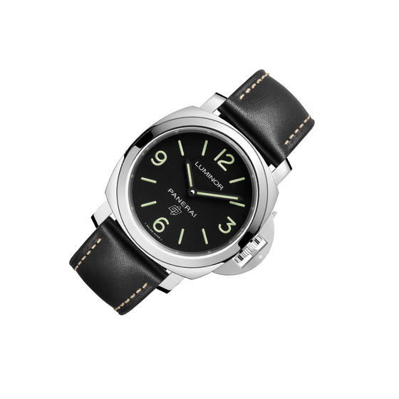 Panerai Luminor Base Logo Stainless Steel 44mm Black Dial Leather Strap PAM00773 - BRAND NEW