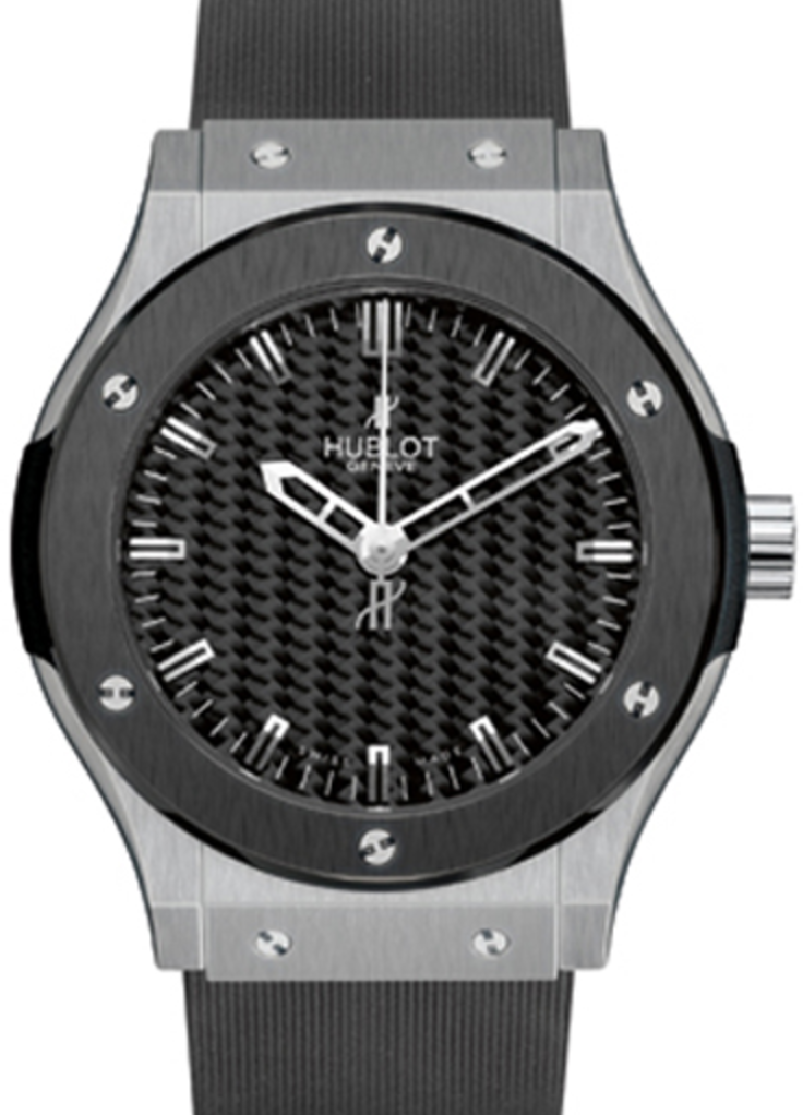 Hublot Classic Fusion 501.ZM.1670.RX Carbon Fiber Index Ceramic Bezel Zirconium & Rubber 45mm BRAND NEW