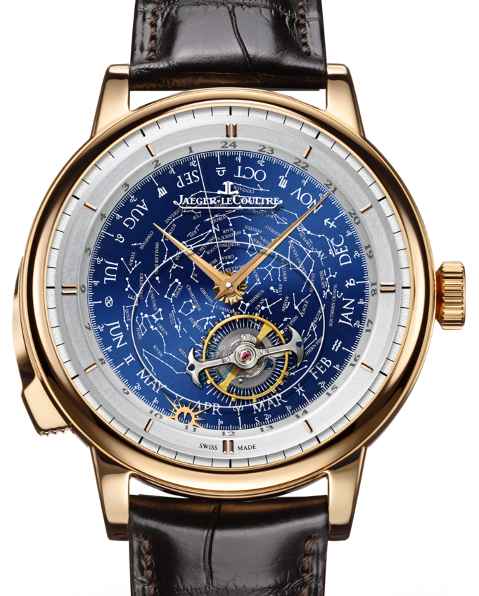 Jaeger-LeCoultre Calibre 945 Master Grande Tradition Grande Complication 5022480 Blue Satin Rose Gold Leather 44mm Manual-Winding BRAND NEW