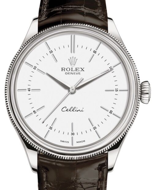 Rolex Cellini Time 39 mm 50509-0017 White Gold White