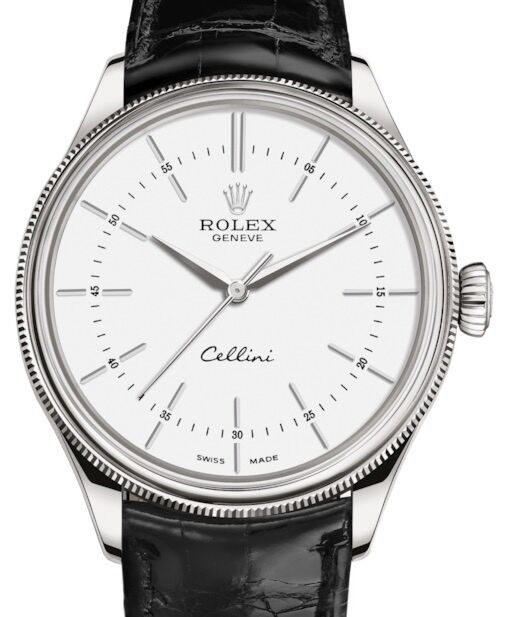 Rolex Cellini Time 39 mm 50509WSBL White Gold White