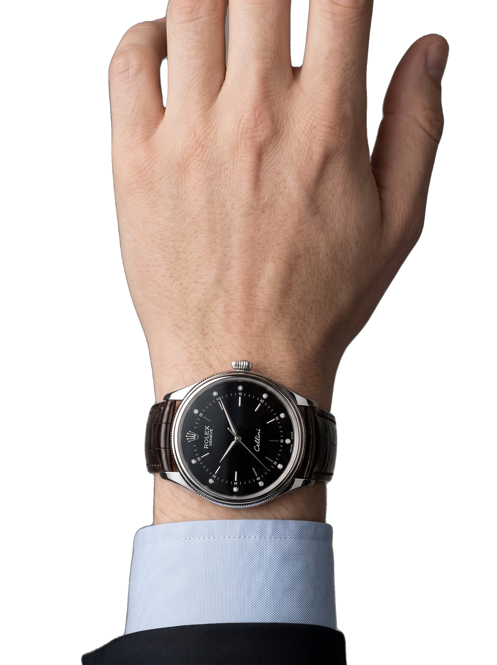 Rolex Cellini 50509 wrist close-up