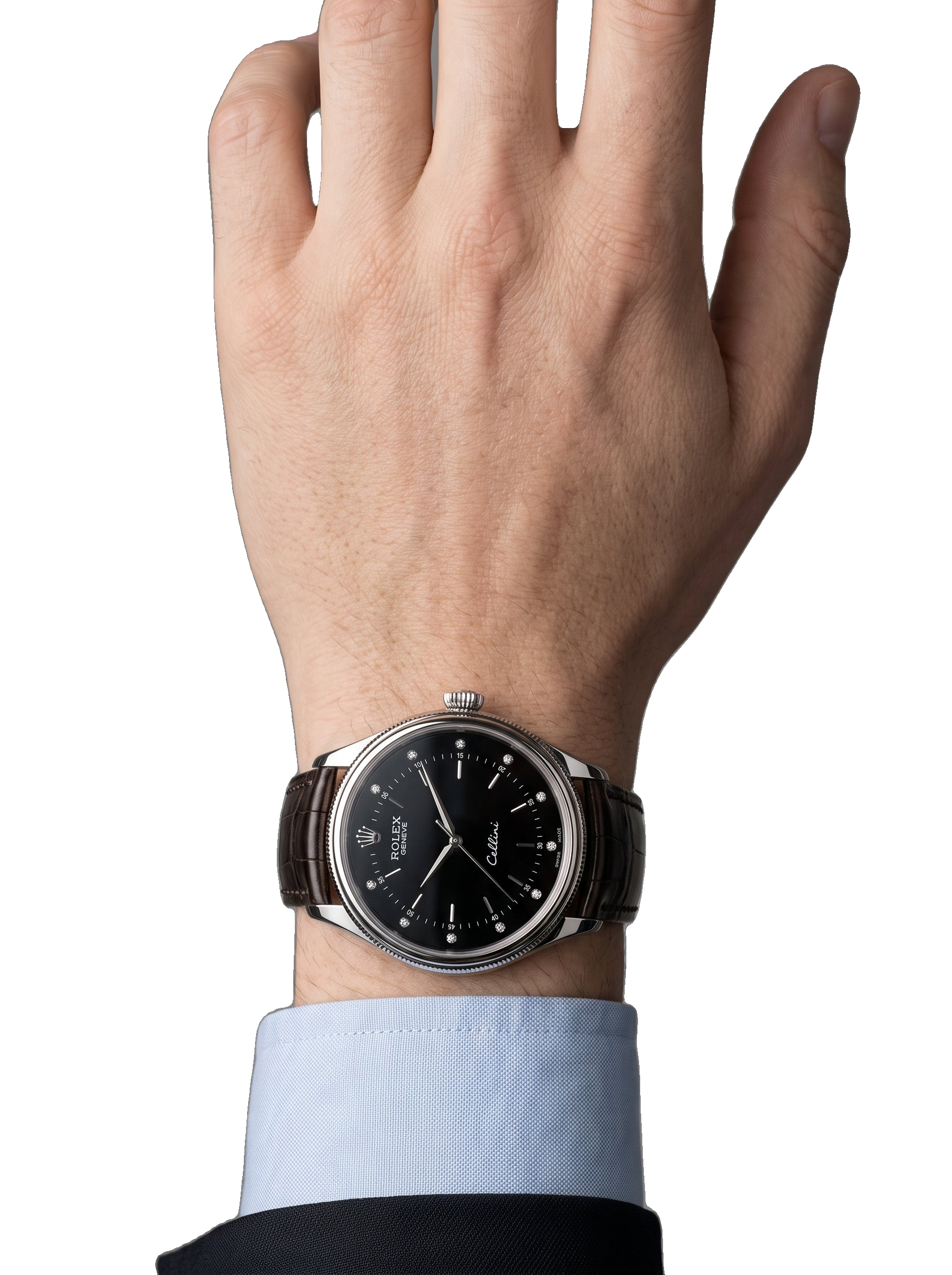 Rolex Cellini 50509 wrist close-up