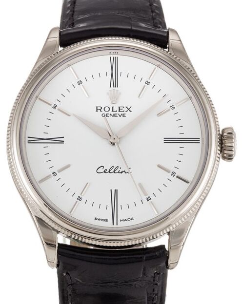 Rolex Cellini Time 39 mm 50509 White Gold White