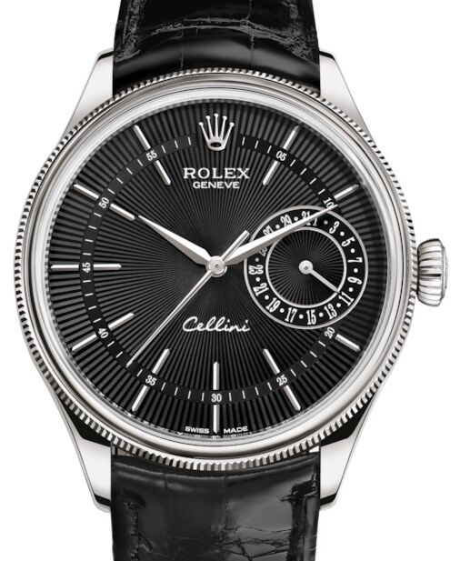 Rolex Cellini Date 39 mm 50519-0007 White Gold Black