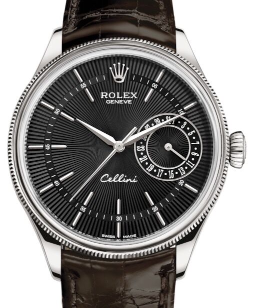 Rolex Cellini Date 39 mm 50519-0014 White Gold Black
