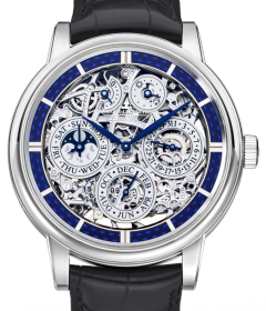 Jaeger-LeCoultre Calibre 876SQ Master Grande Tradition Quanti?me Perp?tuel 8 Jours SQ 50635SQ Blue Skeleton White Gold Leather 42mm Manual-Winding - BRAND NEW
