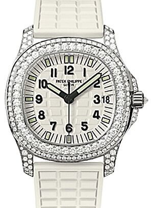 Patek Philippe Aquanaut 40 mm 5069G-011 White Gold/Diamonds White