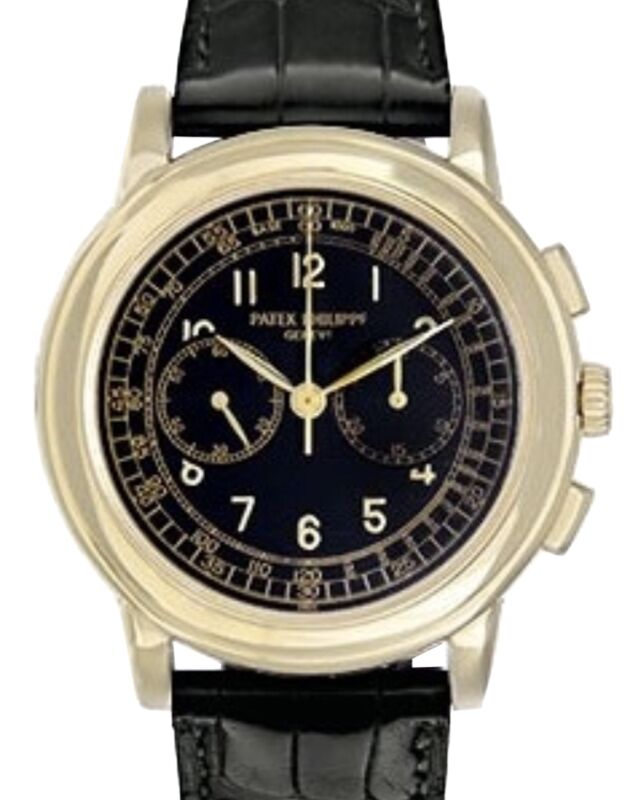 Patek Philippe Complications 42 mm 5070J-001 Yellow Gold Black/Brown