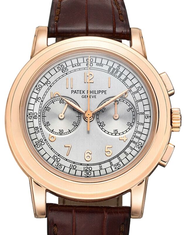 Patek Philippe Chronograph 42 mm 5070R-001 Rose Gold Silver