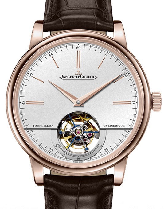 Jaeger-LeCoultre Calibre 995 Master Grande Tradition Tourbillon Cylindrique 5082420 Silver Index Rose Gold Leather 42mm Automatic BRAND NEW