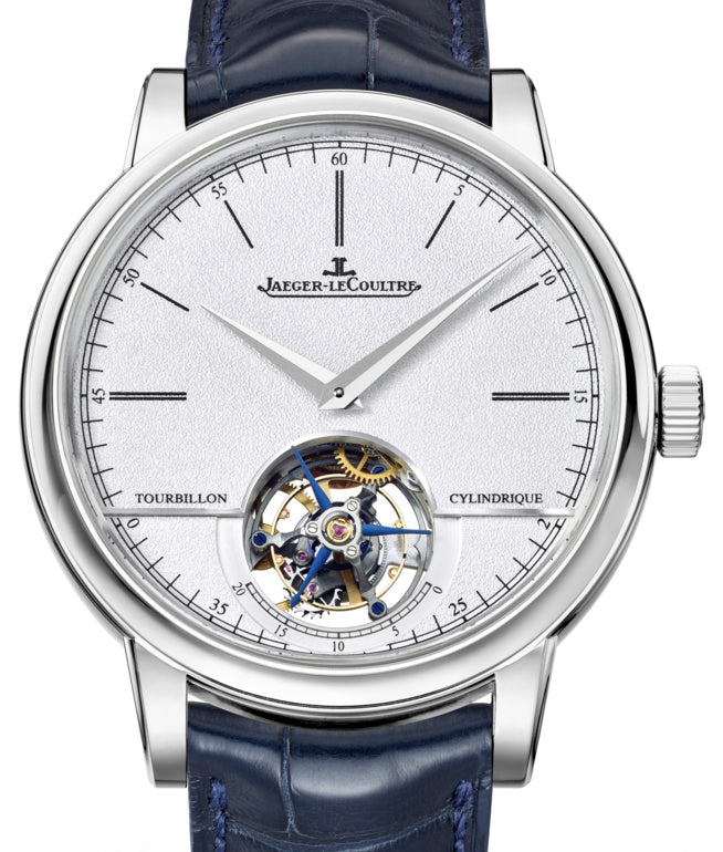 Jaeger-LeCoultre Calibre 995 Master Grande Tradition Tourbillon Cylindrique 5086420 Silver Index Platinum Leather 42mm Automatic BRAND NEW