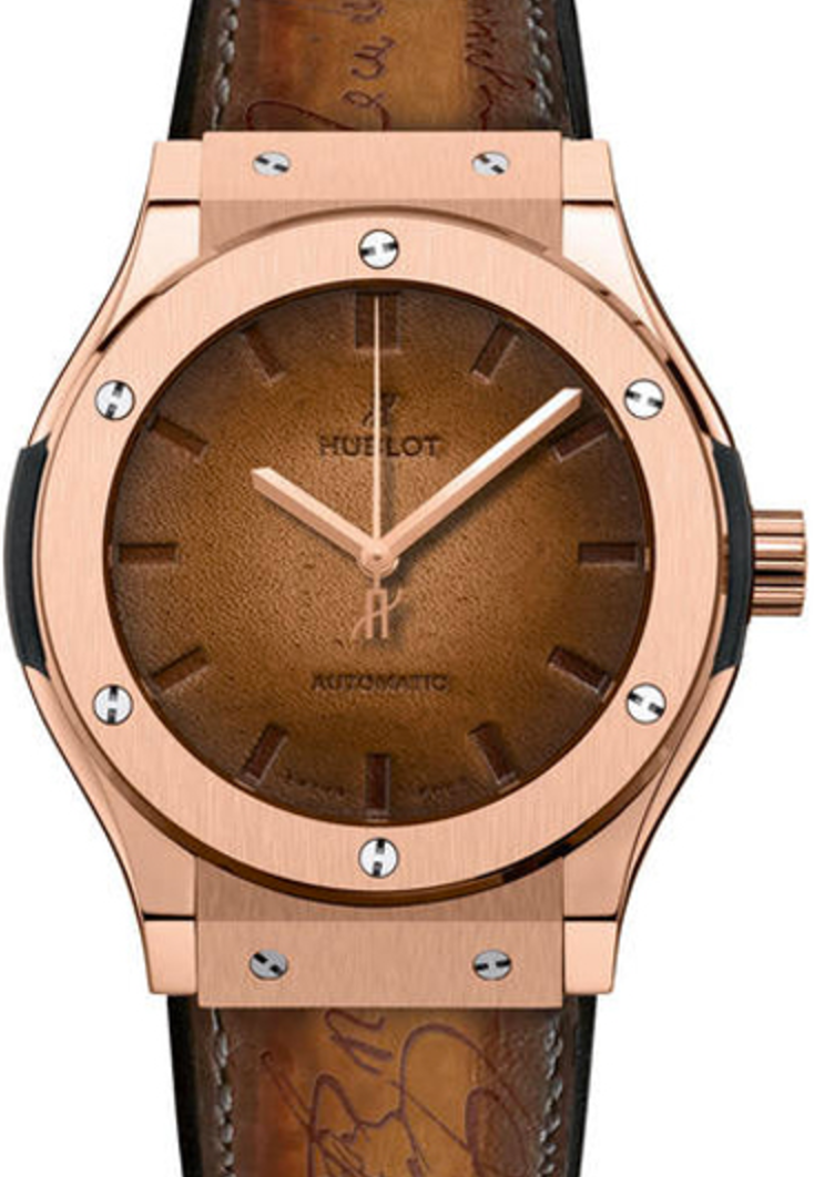Hublot Classic Fusion 511.OX.0500.VR.BER16 Brown Index Rose Gold & Leather 45mm BRAND NEW
