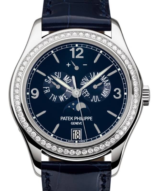 Patek Philippe Complications 39 mm 5147G-001 White Gold Blue