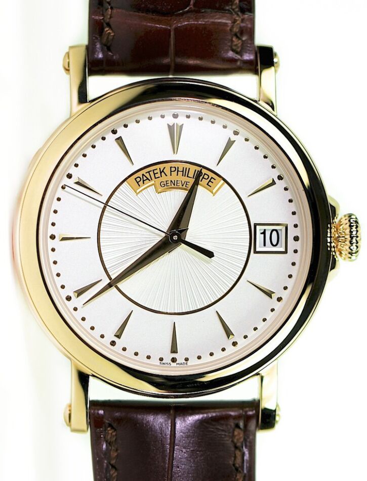 Patek Philippe Calatrava 38 mm 5153J001 Yellow Gold Silver Opaline