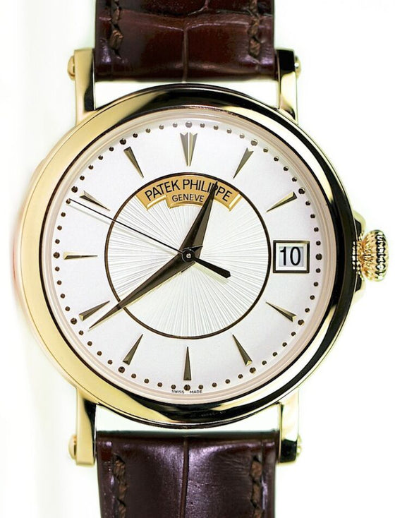 Patek Philippe Calatrava 38 mm 5153J001 Yellow Gold Silver Opaline