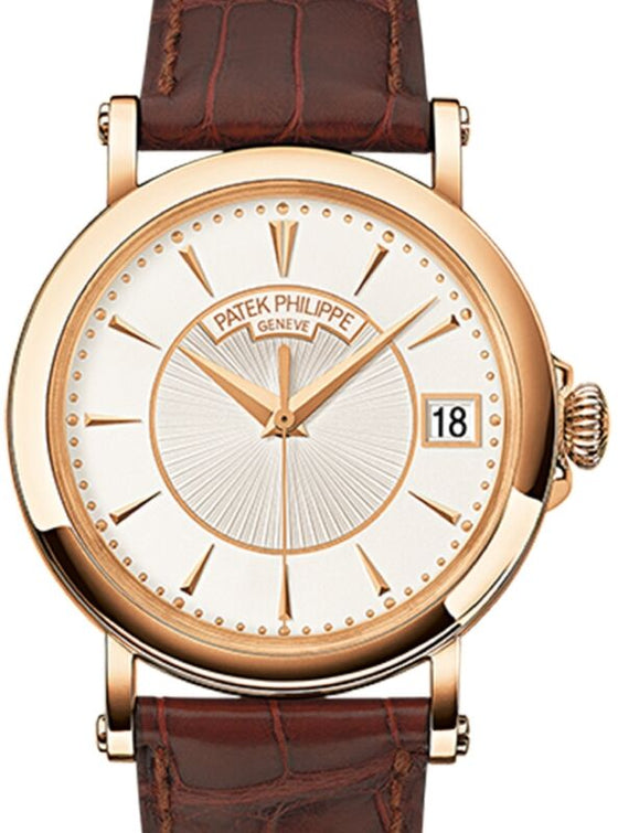 Patek Philippe Calatrava 38 mm 5153R001 Rose Gold Silver Opaline