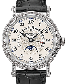 Patek Philippe Grand Complications 38 mm 5160-500G-001 White Gold Silver Opaline
