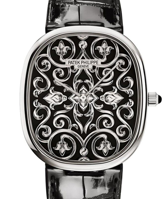 Patek Philippe Golden Ellipse 34 mm 5738/51G-001 White Gold Black