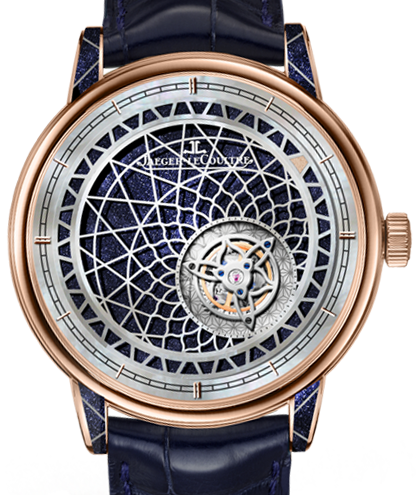 Jaeger-LeCoultre Calibre 941 Hybris Artistica Myst?rieuse 52224X8 Blue Aventurine Rose Gold Leather 42mm Automatic - BRAND NEW