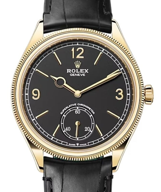 Rolex Perpetual 1908 39 mm 52508B Yellow Gold Black