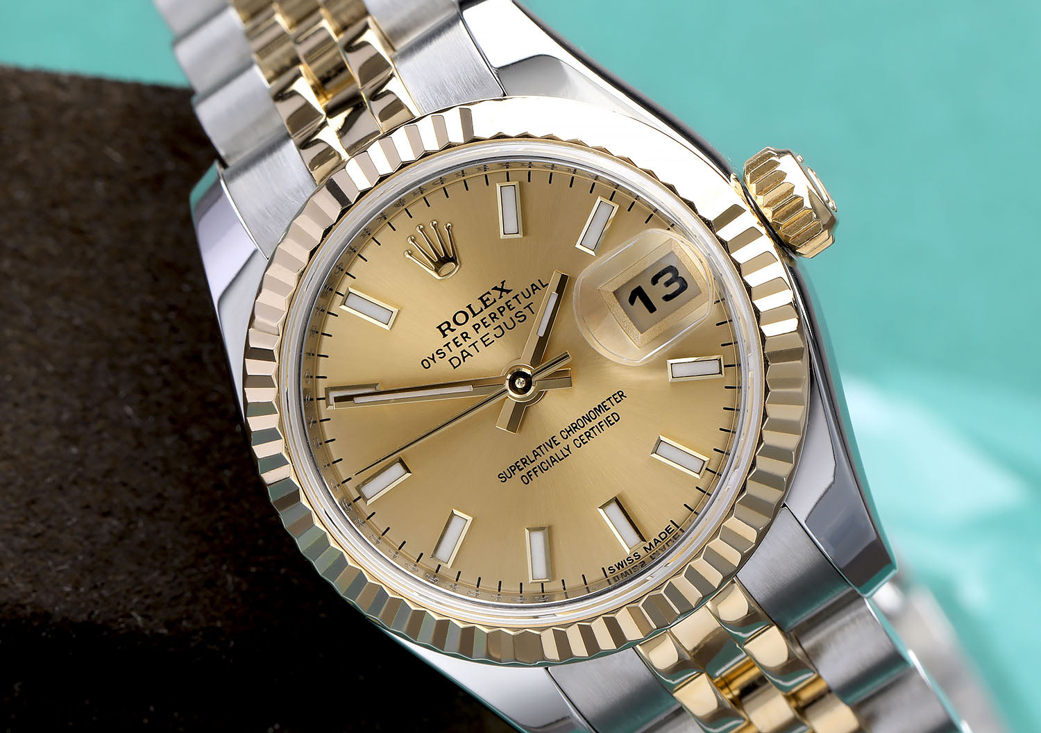 Rolex Lady-Datejust 26 26 mm 179173-CDMOPRO Steel/Yellow Gold Champagne