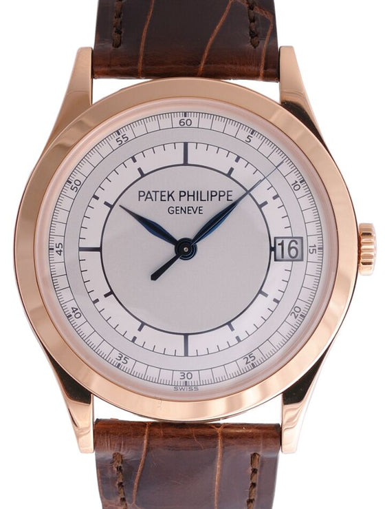 Patek Philippe Calatrava 38 mm 5296R-001 bnib Rose Gold Silver